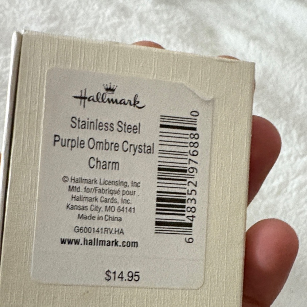 Hallmark Purple Ombre Crystal Charm - Picture 2 of 2